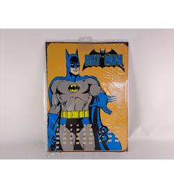 Vintage Yellow Batman Reusable Metal Calendar