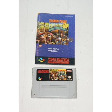 Donkey Kong Country 2 Diddy Kong's Quest- met boekje