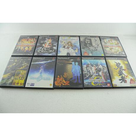 Lot of 10 Playstation 2 Games w/ Onimusha & More - Japanese