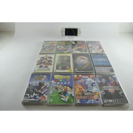 Playstation Portable White Console With 12 Games