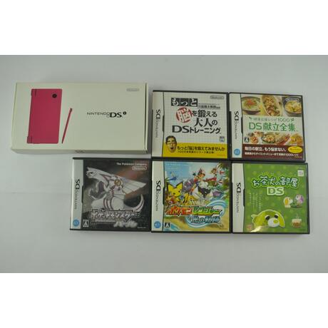 DSi Pink Console Boxed With 5 Games