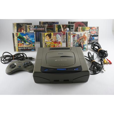 Saturn Console With 9 Games