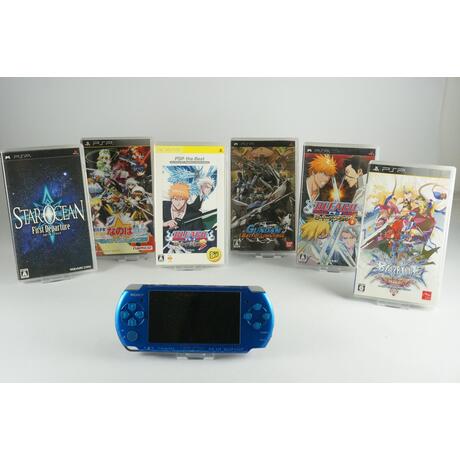 Playstation Portable Console Blue With 6 Games