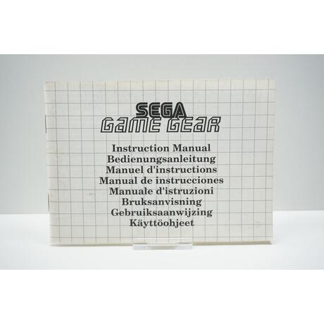 Sega Game Gear Instruction Manual