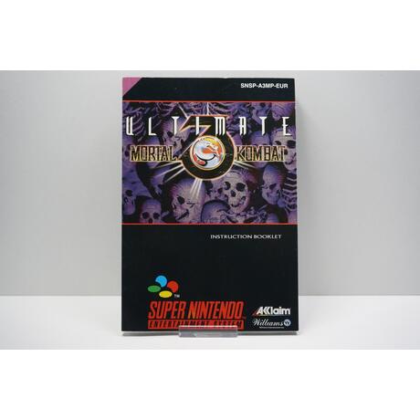 Ultimate Mortal Kombat 3 Instruction Booklet EUR