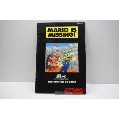 Mario Is Missing Instruction Manual USA