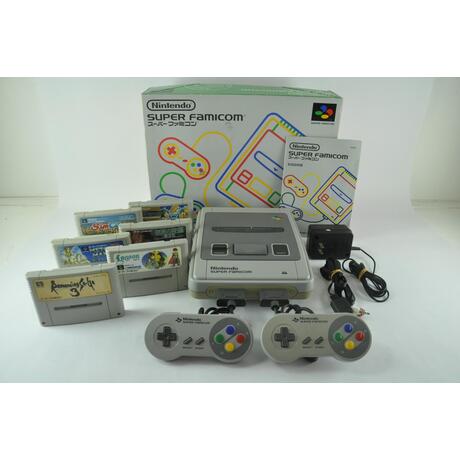 Super Famicom Console Boxed With 6 Games
