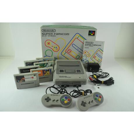 Super Famicom Console Boxed With 6 Games
