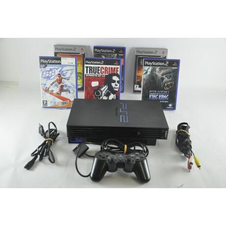 Playstation 2 Console With 6 Games
