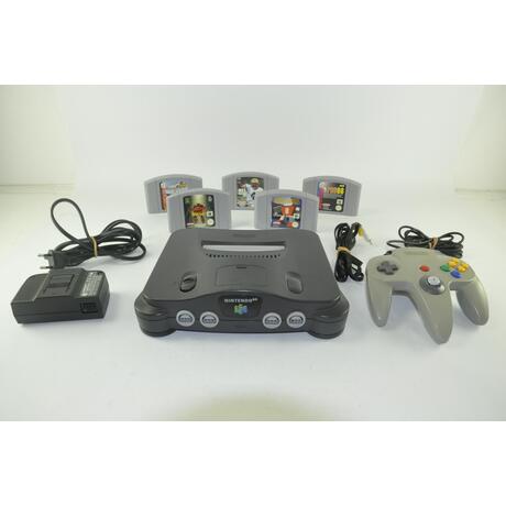 Nintendo 64 Console With 5 Games