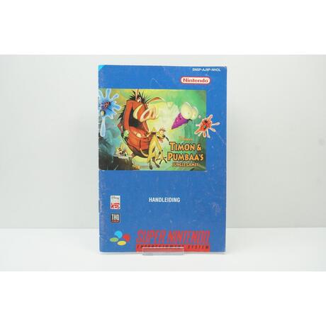 Disney's Timon & Pumbaa's Jungle Games Manual NHOL