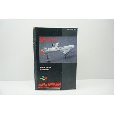 Super NES Nintendo Scope Manual SS(FAH)-1