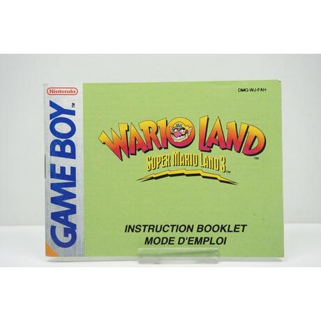Game Boy Wario Land Manual