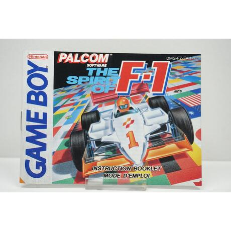 Game Boy The Spirit of F1 Manual