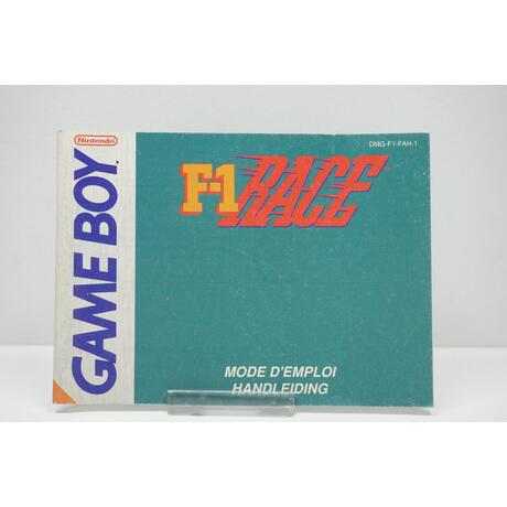 Game Boy F-1 Race Manual