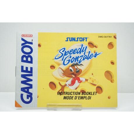 Game Boy Speedy Gonzales Manual FAH