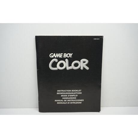 Game Boy Color Manual EUR