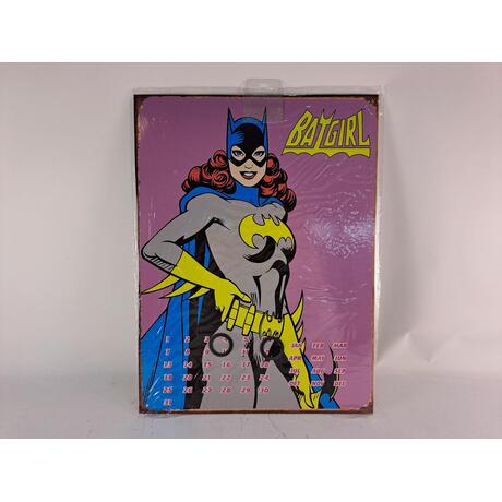 Vintage Batgirl Reusable Metal Calendar