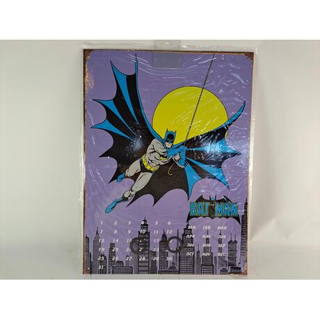 Vintage Batman Swinging Reusable Metal Calendar