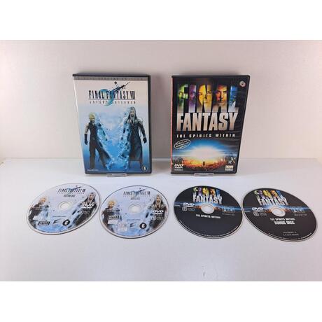 Final Fantasy Advent Children + Final Fantasy The Spirits Within DVDs